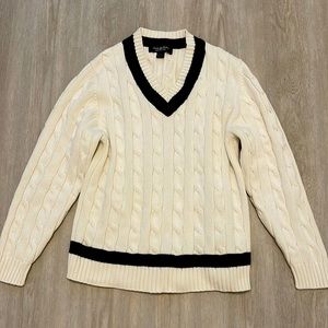 Brooks Brother Cable Tennis Sweatshirt